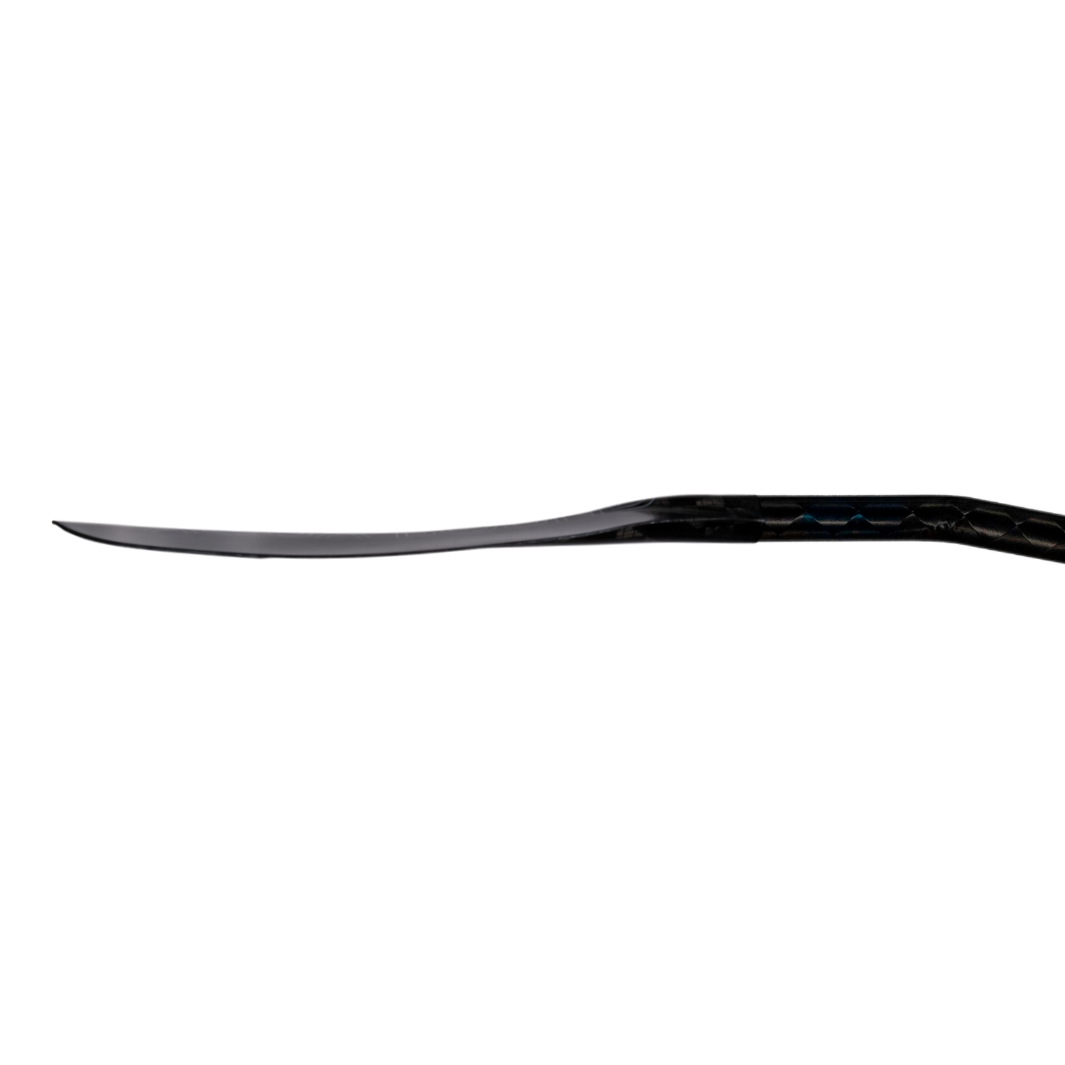 Left Blade, side profile blade thickness of Aerial Major Carbon Fiber In A 1-Piece Crank Shaft whitewater kayak paddle