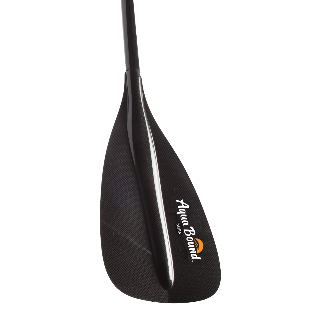 Malta carbon 1-piece SUP paddle blade angled