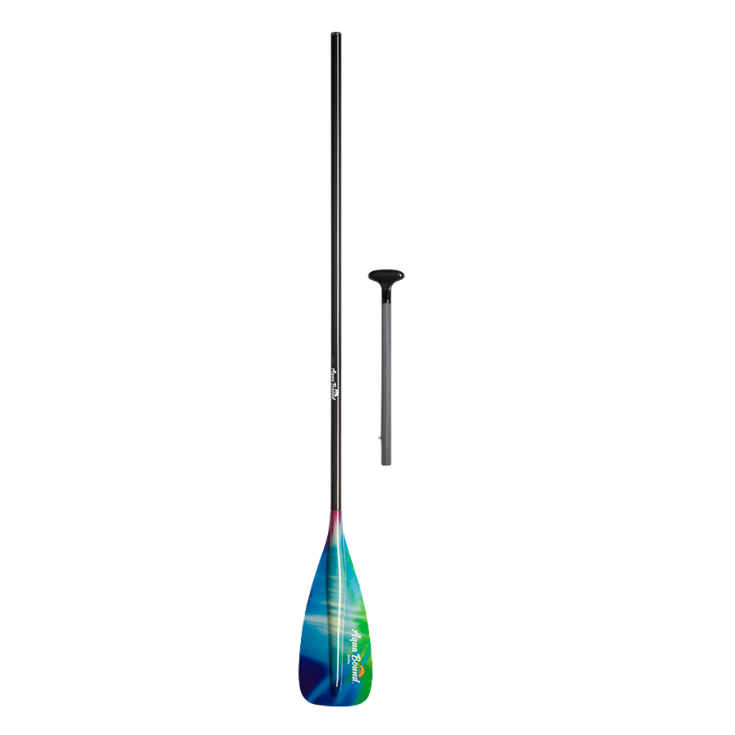 Malta fiberglass 2-piece northern lights SUP paddle breakdown#color_northern-lights