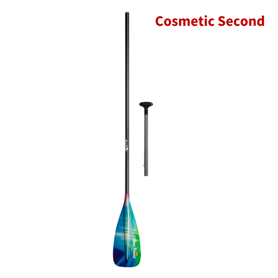 Malta fiberglass 2-piece northern lights SUP paddle breakdown#color_northern-lights