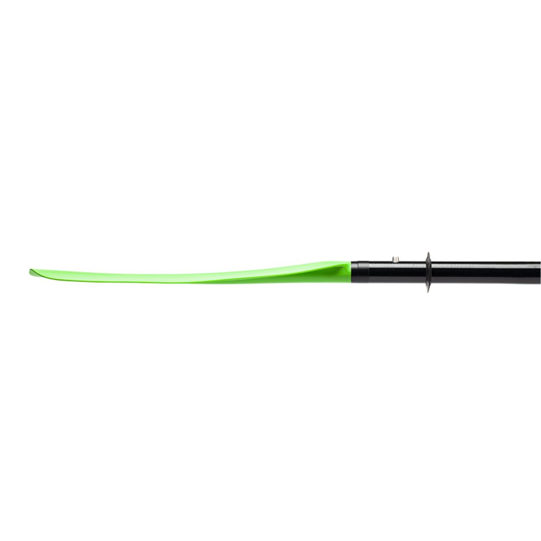 manta ray fiberglass 4-piece snap button electric green left blade profile#color_electric-green