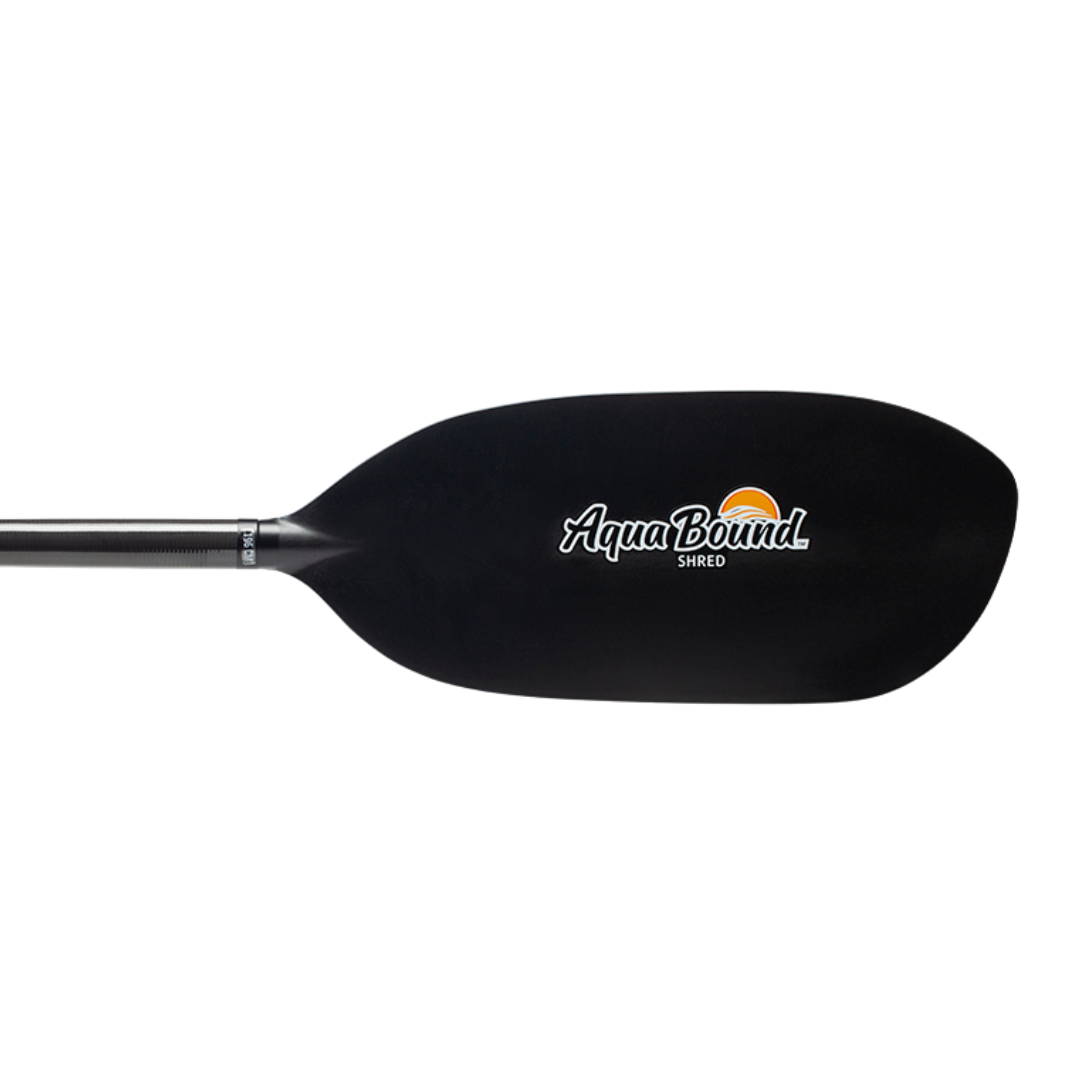 shred carbon 1-piece kayak paddle right blade front
