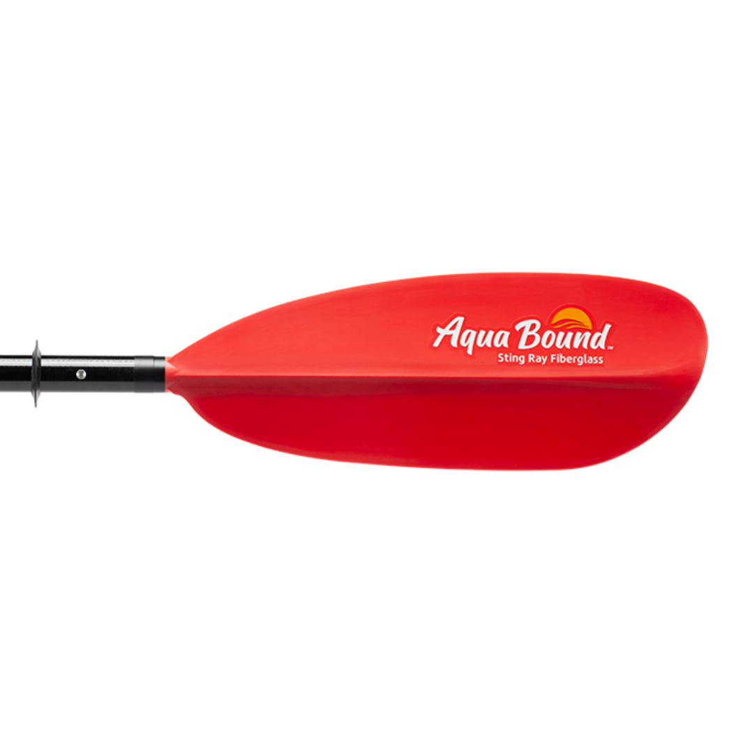 sting ray fiberglass 4-piece snap button sunset red right blade#color_sunset-red