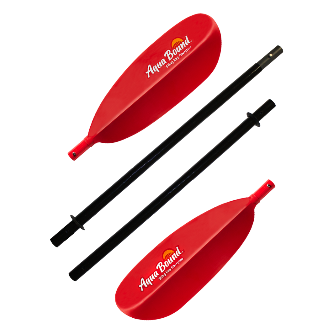 sting ray fiberglass sunset red 4-piece snap button paddle breakdown#color_sunset-red