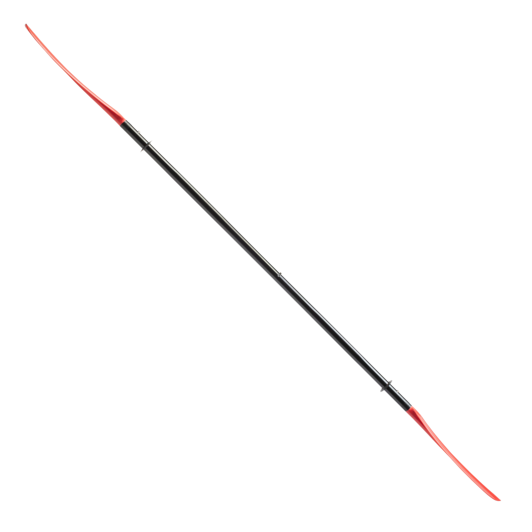 sting ray fiberglass 4-piece snap button sunset red full paddle profile#color_sunset-red