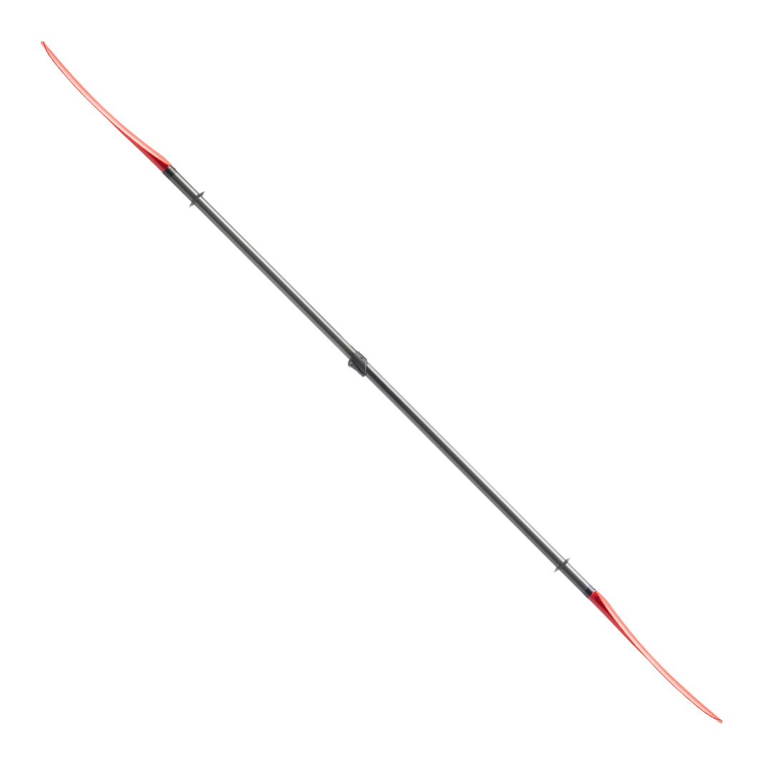 sting ray hybrid 2-piece versa-lok sunset red full paddle profile#color_sunset-red