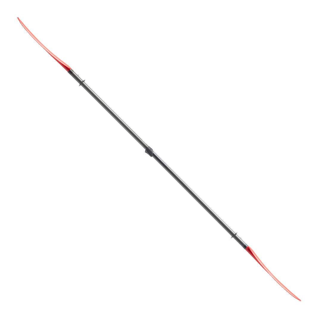 Sting Ray Hybrid 4-Piece Versa-Lok full paddle profile Sunset Red#color_sunset-red