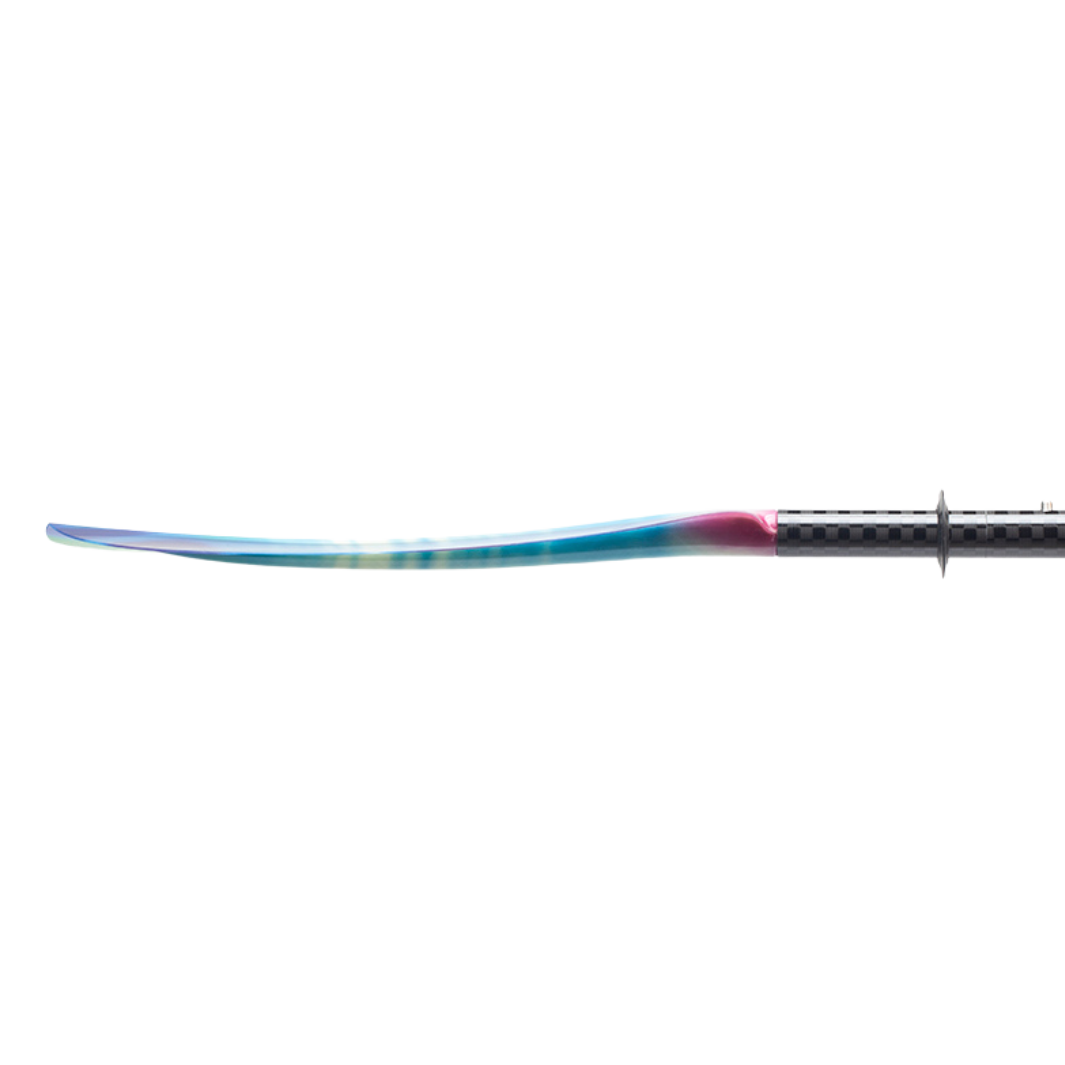 tango fiberglass 4-piece posi-lok kayak paddle northern lights left blade profile#color_northern-lights