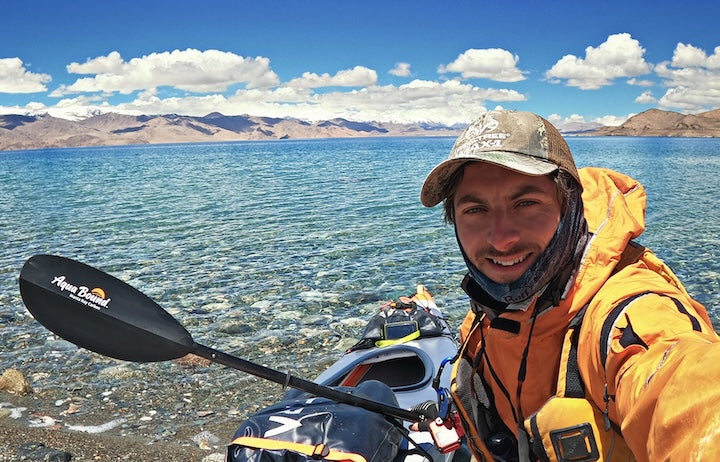 Kayaking Karakul Lake in Tajikistan