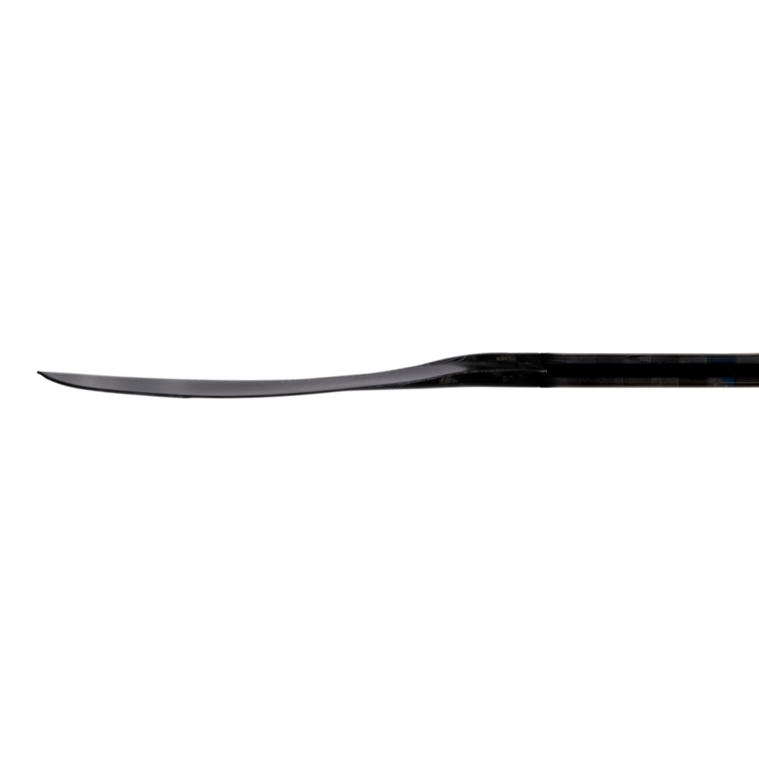 Left Blade, side profile blade thickness of Aerial Major Carbon Fiber In A 1-Piece straight Shaft whitewater kayak paddle