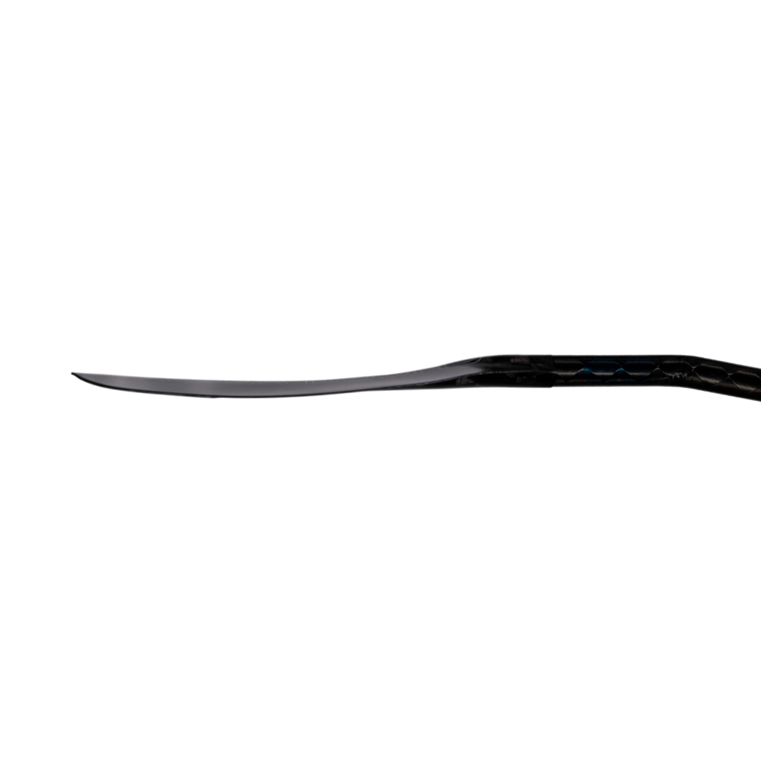 Left Blade, side profile blade thickness of Aerial Minor Carbon Fiber In A 1-Piece Crank Shaft whitewater kayak paddle