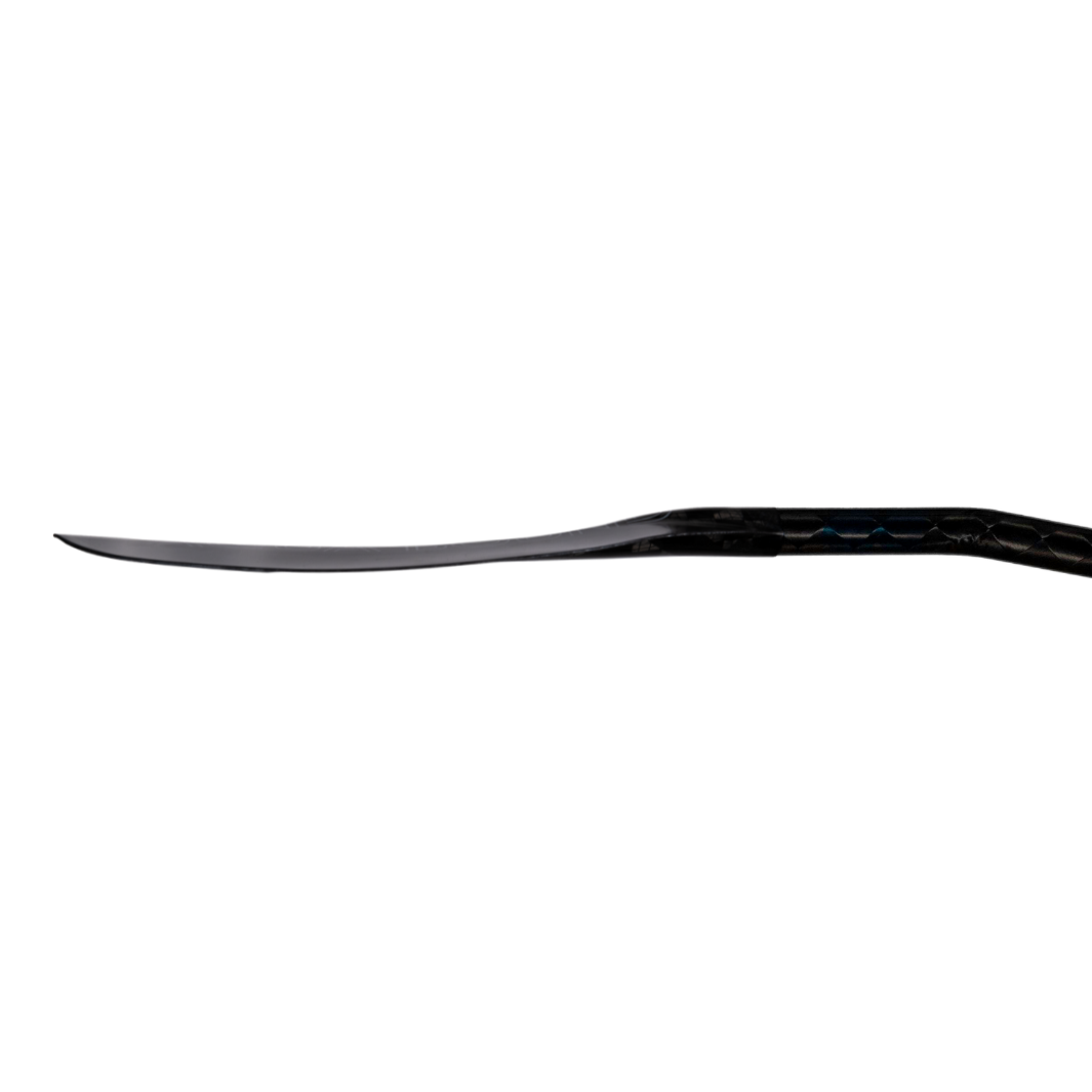 Left Blade, side profile blade thickness of Aerial Minor Carbon Fiber In A 2-Piece Crank Shaft whitewater kayak paddle