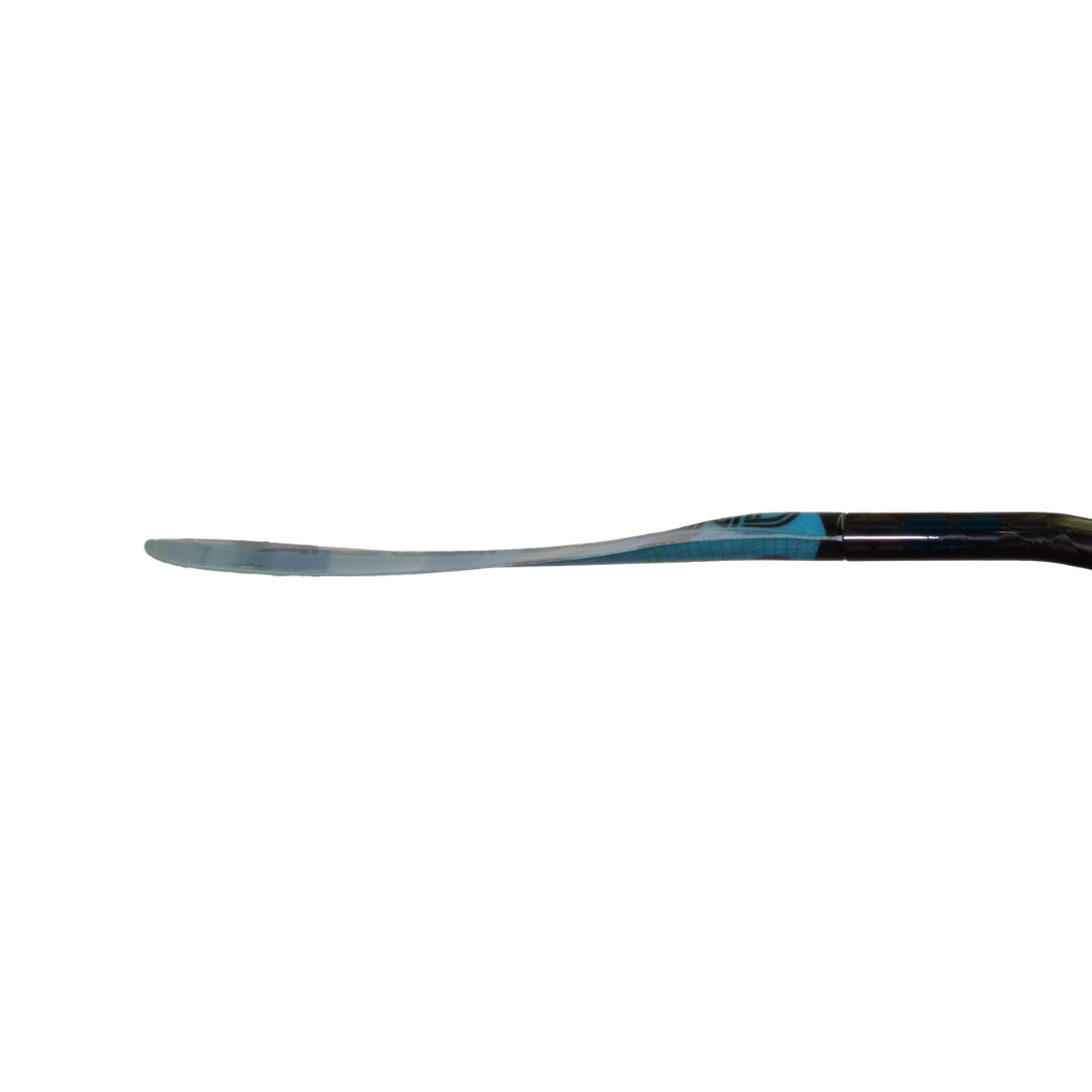 New aqua bound whitewater kayak paddle, Left Blade, side profile blade thickness of Aerial Minor fiberglass In A 2-Piece Crank Shaft