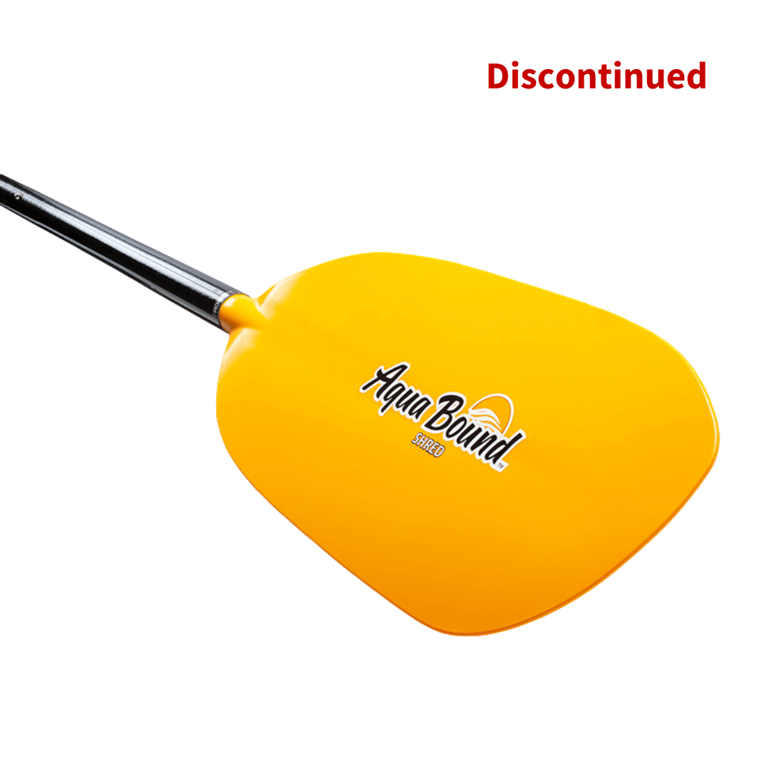 Shred Fiberglass 1-Piece Kayak Paddle- Discontinued Mango Color