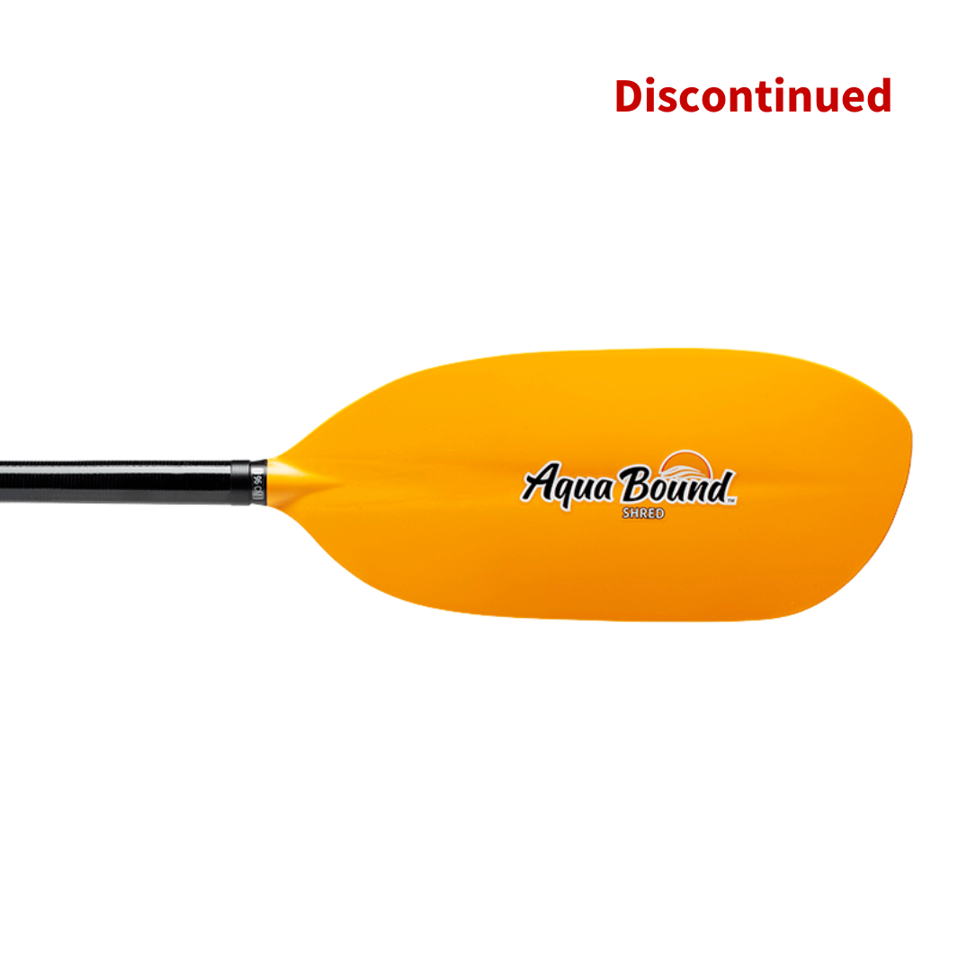 Shred Fiberglass 1-Piece Kayak Paddle- Discontinued Mango Color