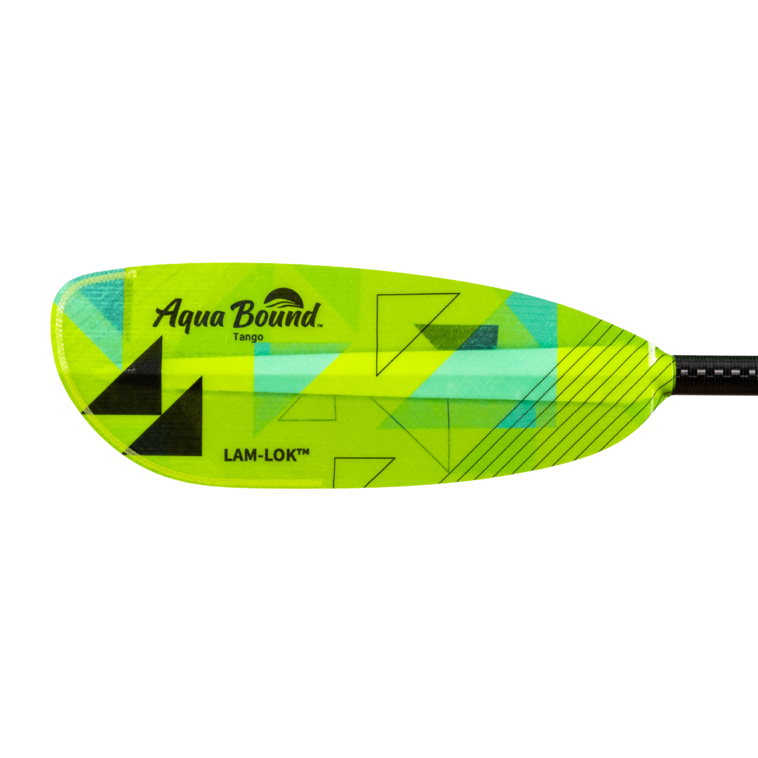 tango fiberglass straight shaft versa lok kayak paddle geo punch left blade #color_geo-punch