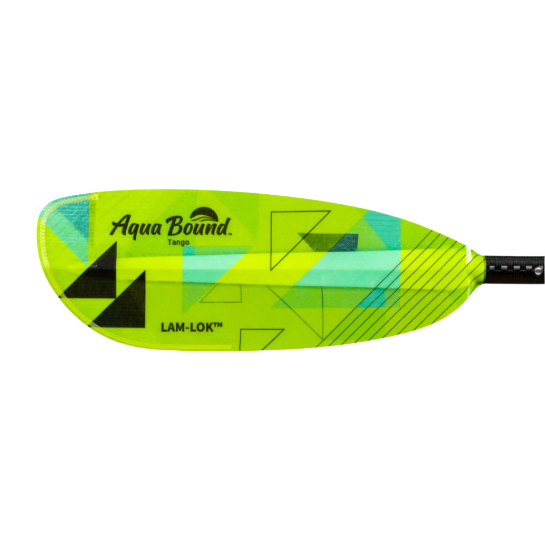 tango fiberglass 2-piece posi-lok kayak paddle geo punch left blade #color_geo-punch