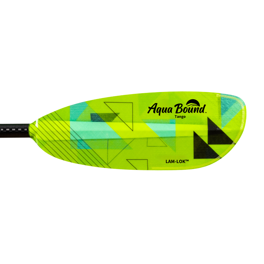 tango fiberglass straight shaft versa lok kayak paddle geo punch right blade #color_geo-punch