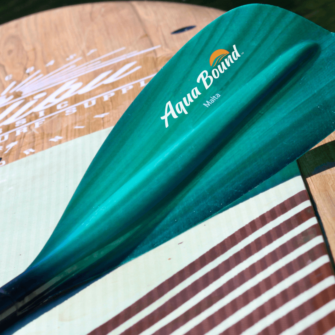 Malta green tide up close laying on paddle board#color_green-tide