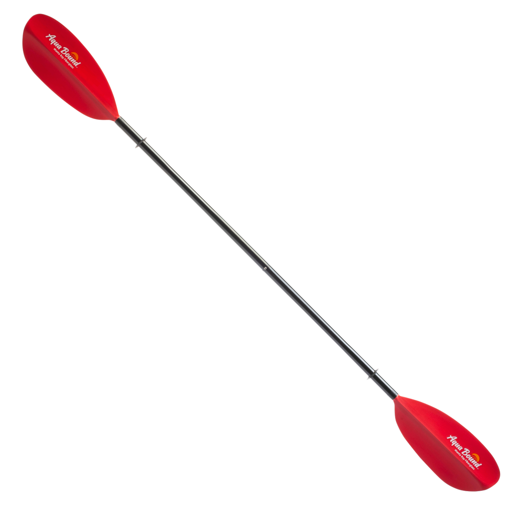 manta ray fiberglass 2-piece snap button sunset red full paddle#color_sunset-red