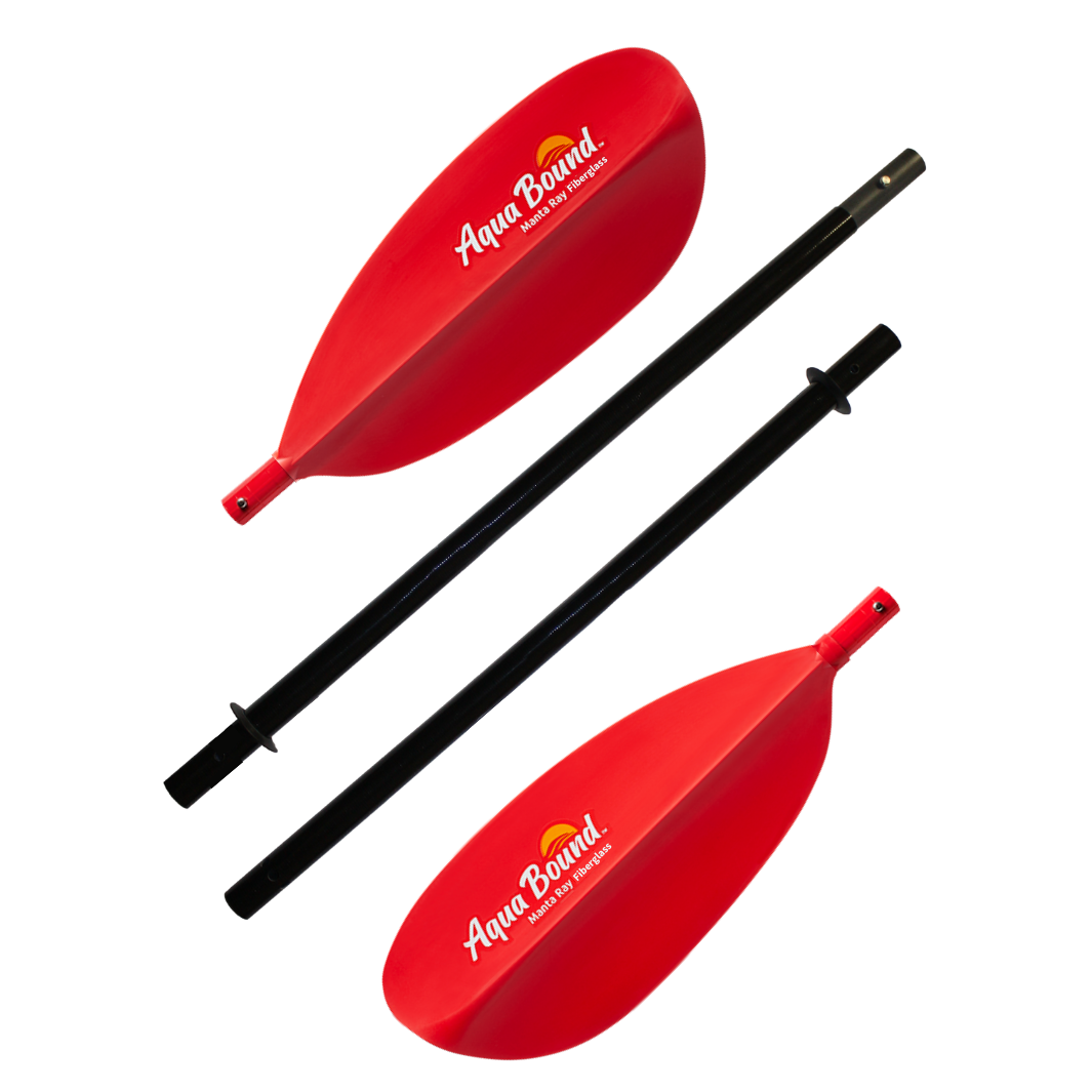 manta ray fiberglass sunset red 4-piece posi-lok paddle breakdown#color_sunset-red