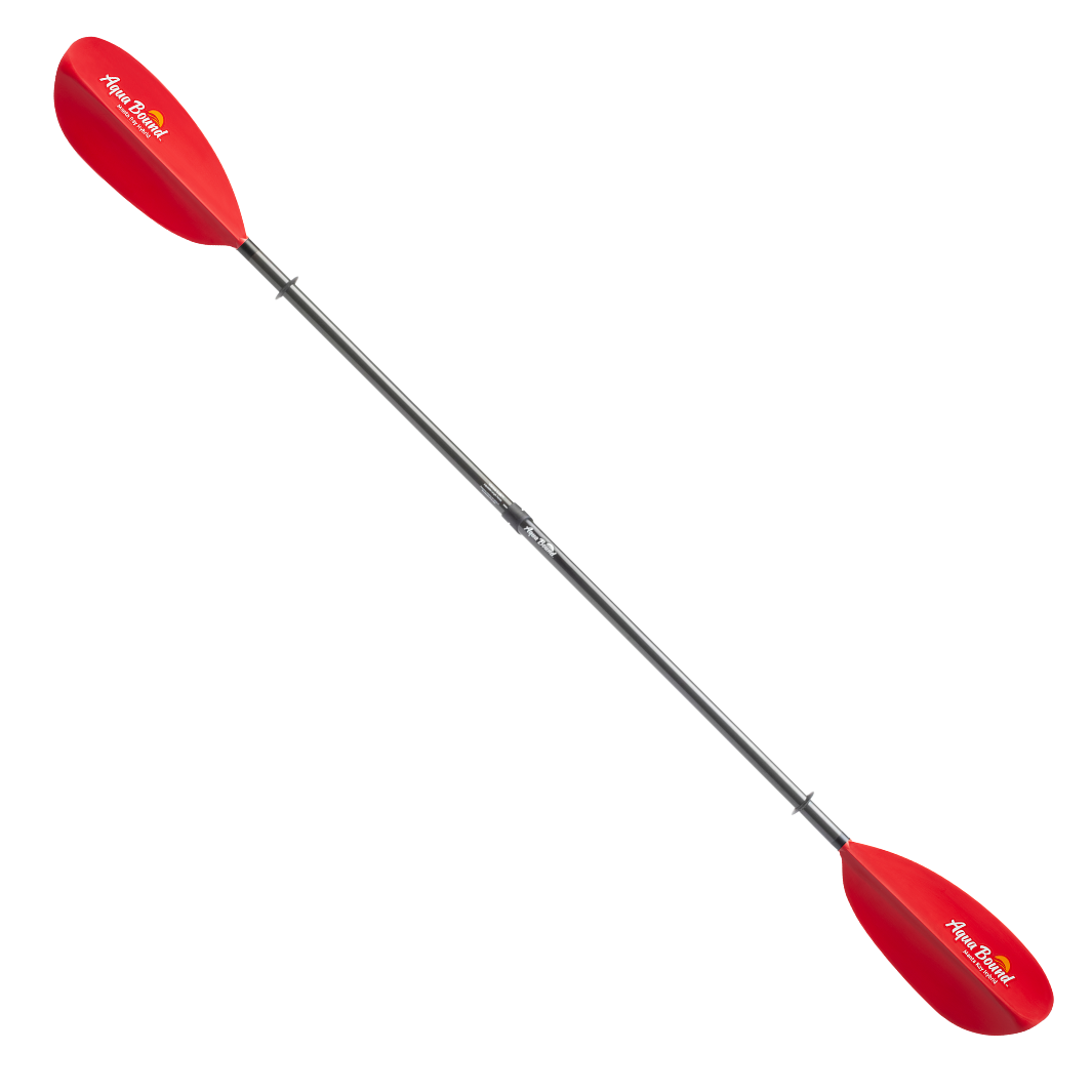 manta ray hybrid 2-piece versa-lok sunset red full paddle#color_sunset-red
