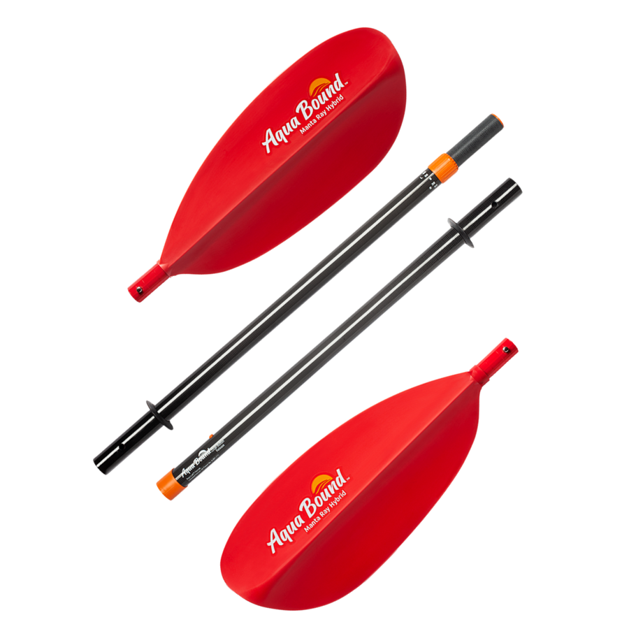 Manta Ray Hybrid 4-Piece Posi-Lok Kayak Paddle | Aqua Bound
