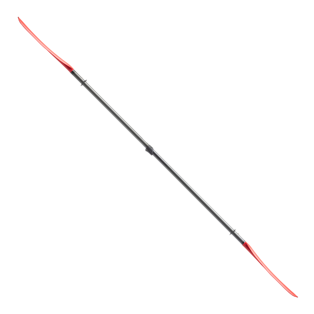 Manta Ray Hybrid 4-Piece Versa-Lok full paddle profile #color_sunset-red