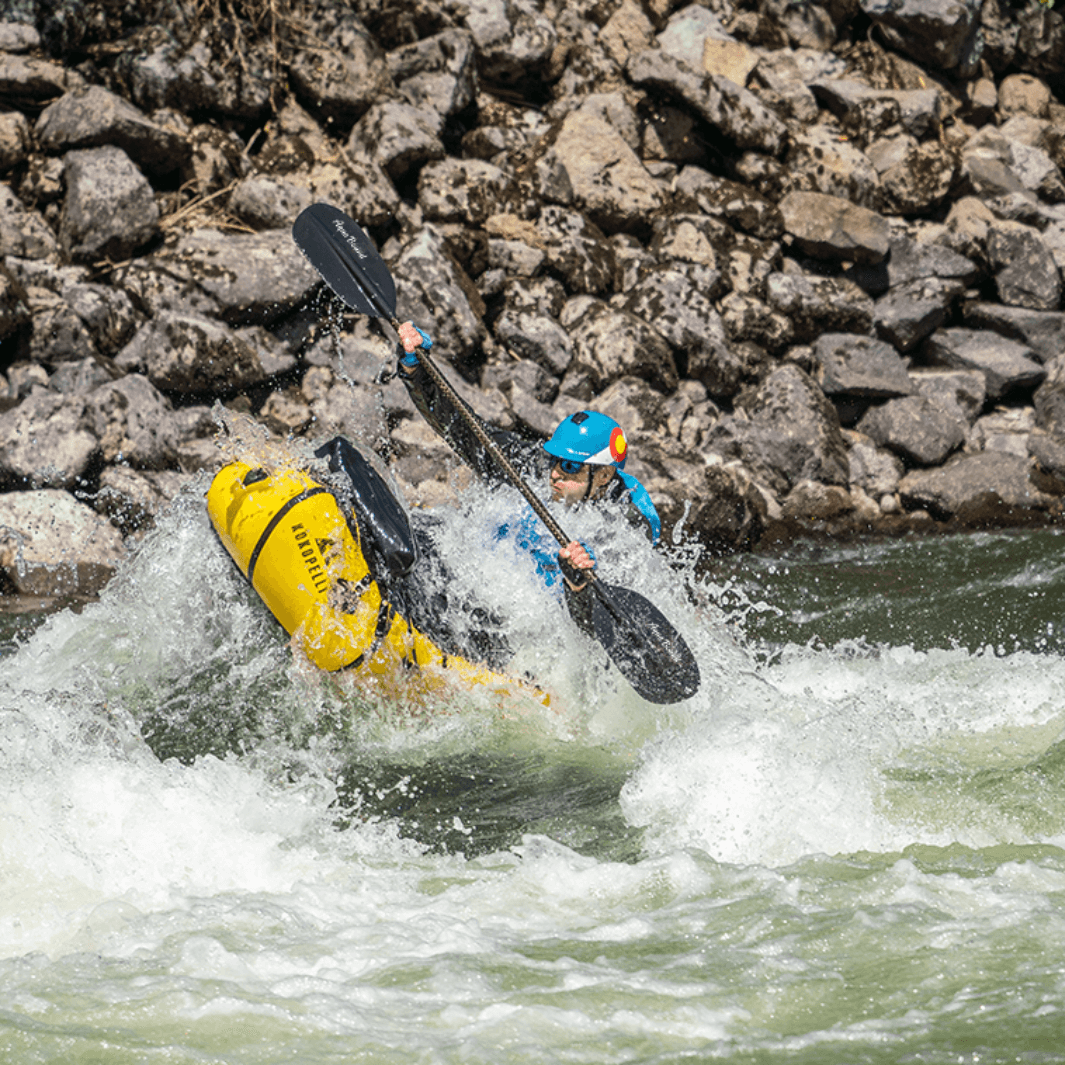 APA roundup event shred carbon 4-piece in use during large rapids photo by dan ransom