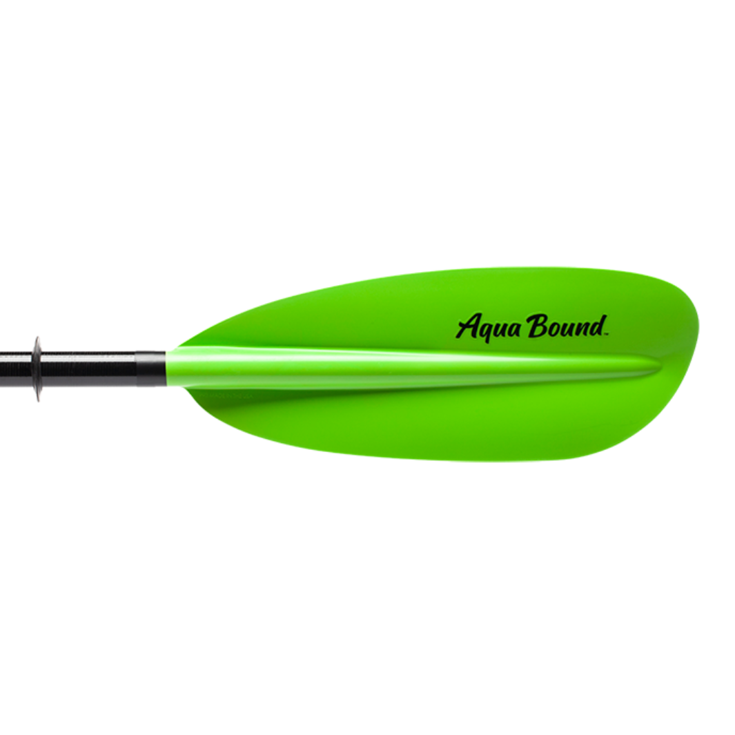 sting ray fiberglass 2-piece snap button electric green blade back#color_electric-green