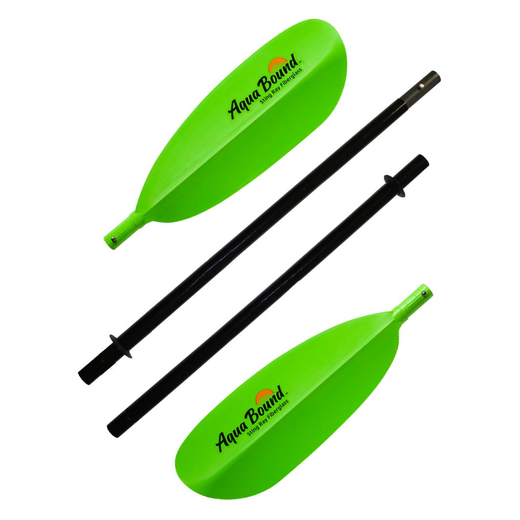 sting ray fiberglass electric green 4-piece snap button paddle breakdown#color_electric-green