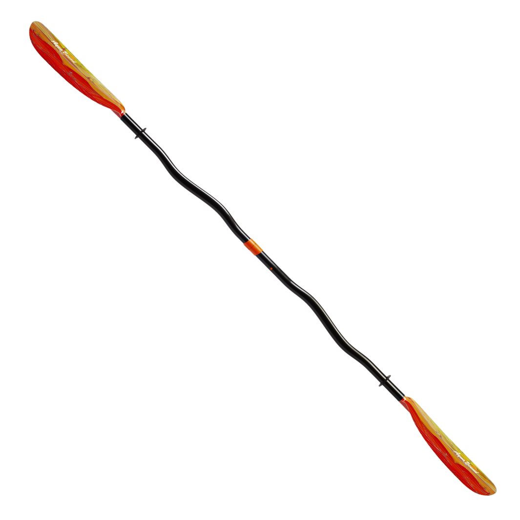 tango fiberglass bent shaft kayak paddle fuego full profile#color_fuego