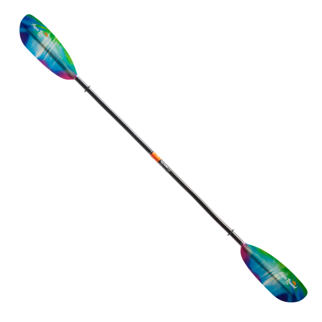tango fiberglass bent shaft kayak paddle northern lights full front#color_northern-lights