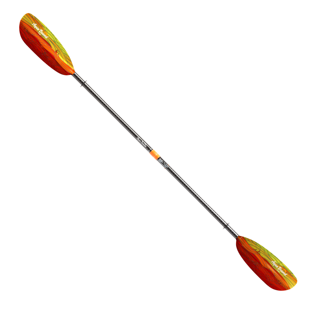 tango fiberglass 2-piece posi-lok kayak paddle fuego full#color_fuego