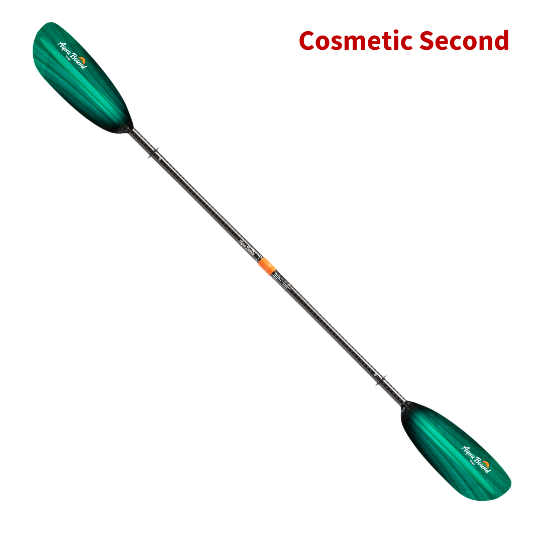 tango fiberglass 4-piece posi-lok kayak paddle green tide full#color_green-tide