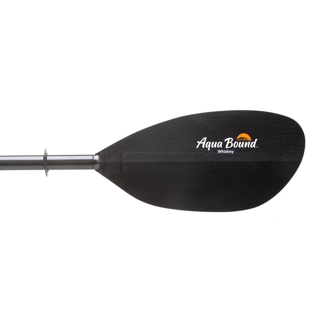 whiskey carbon bent shaft kayak paddle blade